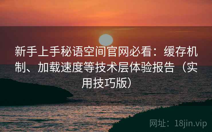 新手上手秘语空间官网必看：缓存机制、加载速度等技术层体验报告（实用技巧版）