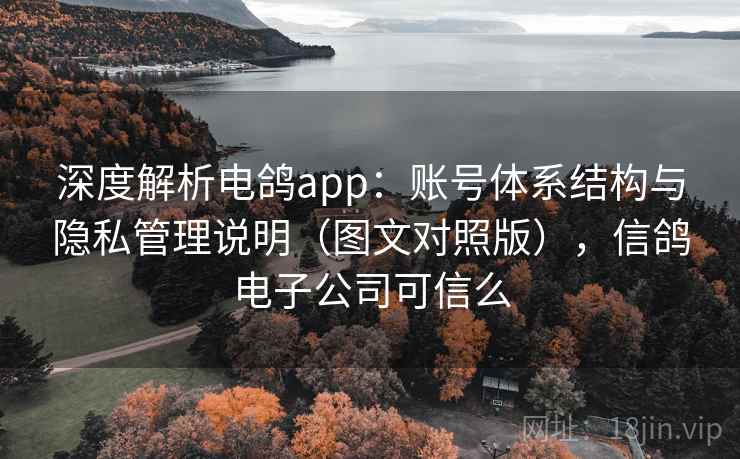深度解析电鸽app：账号体系结构与隐私管理说明（图文对照版），信鸽电子公司可信么