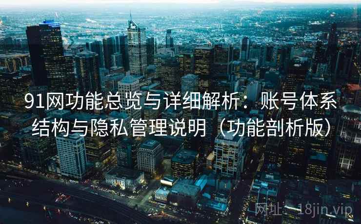 91网功能总览与详细解析：账号体系结构与隐私管理说明（功能剖析版）
