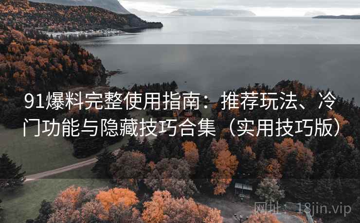 91爆料完整使用指南：推荐玩法、冷门功能与隐藏技巧合集（实用技巧版）